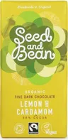 Seed & Bean Hořká čokoláda kardamon & citrónový olej bio 85 g