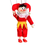 Mašek Loutka kašpárek žlutý s vahadlem…