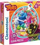 Puzzle svítící hodiny Trolové 96 dílků