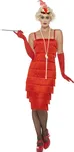Smiffys Červené šaty kostým 30. léta L