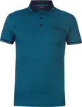 Pierre Cardin Pin Stripe Polo Navy/Teal…