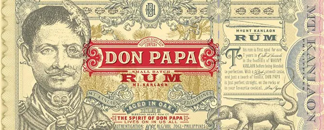 etiketa Don Papa 7 y.o. 40%