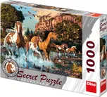 Puzzle Dino KONĚ 1000 dílků secret…