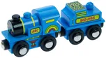 Bigjigs Toys Rail Modrá mašinka s…