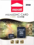 Maxell microSDHC 32 GB + SD adaptér…