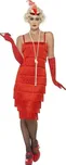 Smiffys Červené šaty kostým 30. léta XL