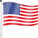 Tuin Vlajkový stožár s vlajkou USA 6,50…