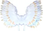 Rappa Andělská křídla s peřím bílá/zlatá