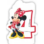 Procos Minnie bílá s bílým číslem 4