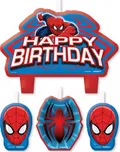 Amscan Dortové svíčky Spiderman 4ks