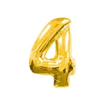 Amscan fóliové číslo 4 zlaté 86 cm