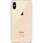 iSaprio Handwriting 01 white pro iPhone…