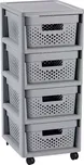 Curver Infinity Dots 4 x 11 l šedý