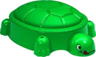Paradiso Toys Pískoviště želva s víkem tmavě zelené