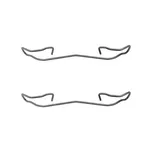 Delphi LX0167 obložení kotoučové brzdy