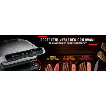 propečenost masa Tefal Optigrill Elite GC750D30