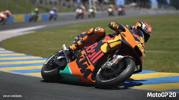 motorka z MotoGP 20 oranžová