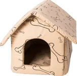 Samohýl Kost béžovo/černá bavlna