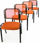 Garthen 40800 sada 4 židlí oranžové