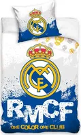 Carbotex Real Madrid RMCF modrá bavlna 140 x 200, 70 x 80 cm