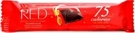 RED Chocolate Hořká čokoláda 75 kcal pomeranč mandle 26 g