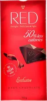 RED Chocolate Hořká čokoláda Exclusive 50% less calories 100 g