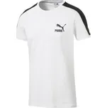 PUMA Iconic T7 Tee Slim Fit bílé