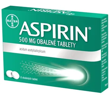 balení Aspirin 500 mg osm tablet