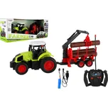 Teddies RC Traktor s vlekem na dřevo 38…