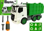 Popelářské auto 48dílná sada 1:14 zelené