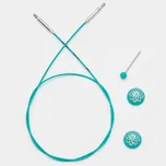 KnitPro Mindful Teal fixní lanko 76 cm