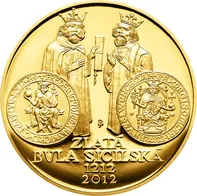 Česká mincovna Zlatá bula sicilská 1 oz 2012 zlatá mince 10000 Kč Proof 31,1 g