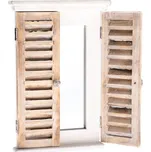 Vintage závěsné zrcadlo s okenicemi 30…