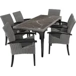 tectake 404859 ratanový stůl Foggia + 6…