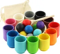 Ulanik Montessori Balls In Cups Big