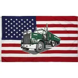 Fostex Garments Vlajka USA s kamionem