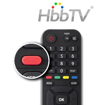 červené tlačítko TESLA HYbbRID TV T200