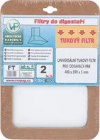 Vroutecké Papírny Univerzální tukový filtr pro odsavače par 400 x 590 x 5 mm 2 ks