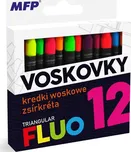 MFP Fluo voskovky trojhranné 12 barev