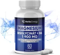Herbs Energy Magnesium Bisglycinát + B6 60 cps.