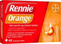 Rennie Orange 680 mg/80 mg 48 tbl.