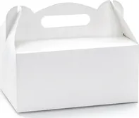 PartyDeco Krabička na výslužku 19 x 14 x 9 cm 1 ks bílá