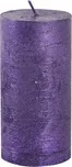 Provence Rustikální svíčka 12 cm fialová