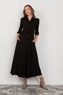 Lanti Šaty s dlouhým rukávem SUK205 černé S