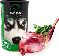 FINE DOG Konzerva pro dospělé psy bez obilovin 100 % masa zvěřina 1,2 kg