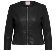 Only Carmakoma Curvy Faux Leather Jacket 15245950