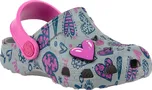 Coqui Little Frog Mid Grey/Fuchsia 27-28