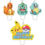 Amscan Svíčky Pokémon 4 ks