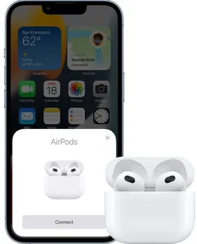 sluchátka Apple AirPods s iPhonem