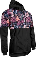 Unuo Street softshellová bunda kouzelné květiny/černá XL